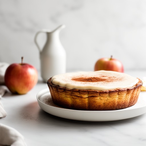 Äppelkladdkaka med kanelfrosting – receptbild