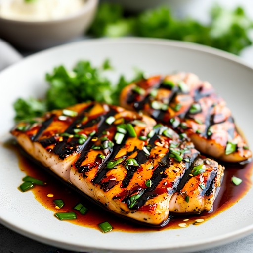 Asiatisk marinad till grillad kyckling eller fläskfilé – receptbild