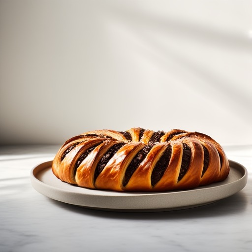 Babka med saffran och choklad – receptbild