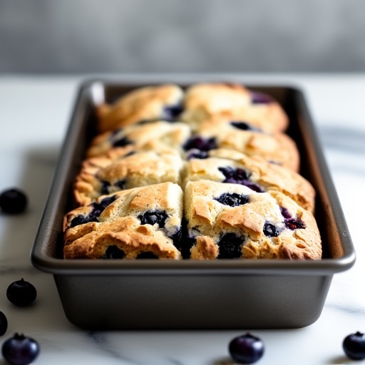 Blåbärsbiskvi i långpanna – receptbild