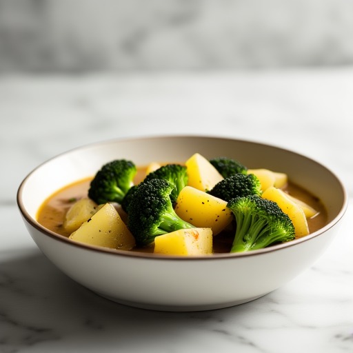 Karins Broccoli och potatis soppa – receptbild