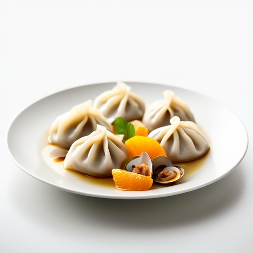 Dumplings med fläsk, räkor och ingefära – receptbild