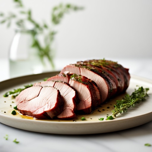 Fläskkött, fin karre eller kotlettrad, benfri kotlett – receptbild