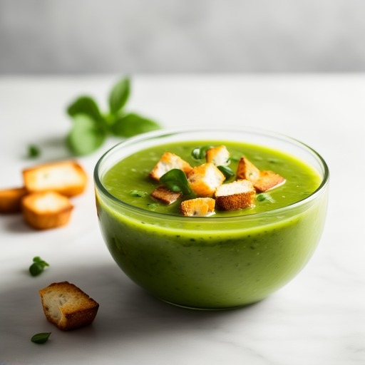 Gazpacho med krutonger – receptbild