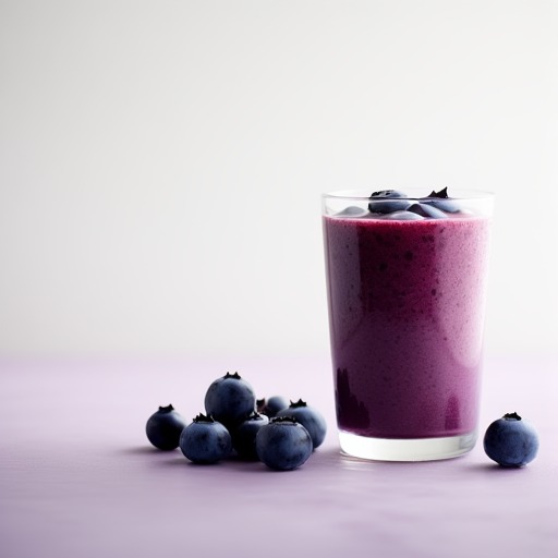 Hallon och blåbärssmoothie – receptbild