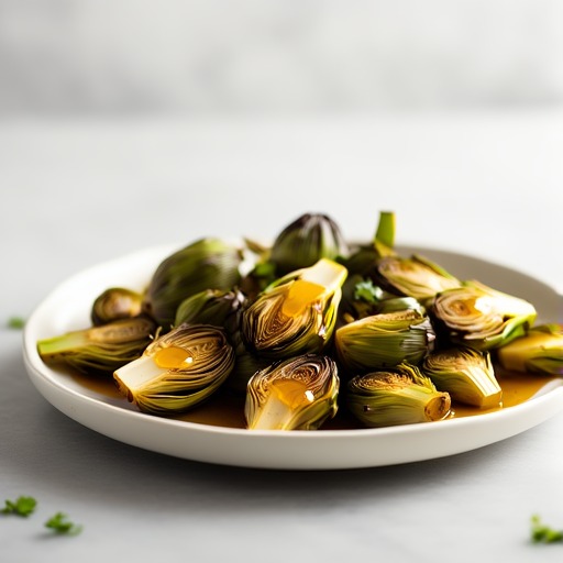 Honungsstekta maskrosknoppar – receptbild