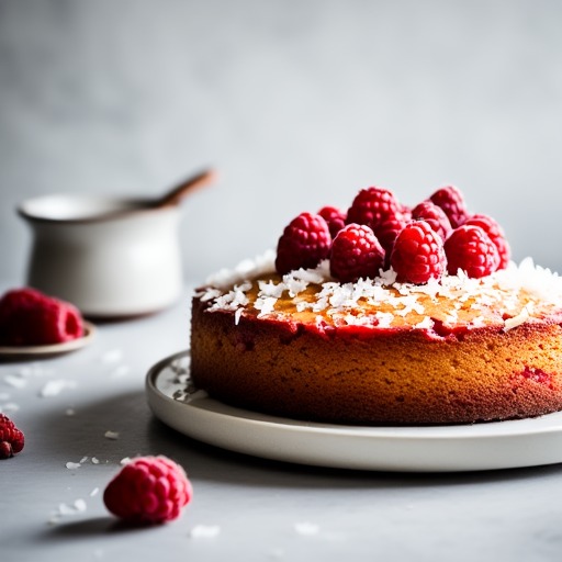 Körsbärskaka med kokos – receptbild