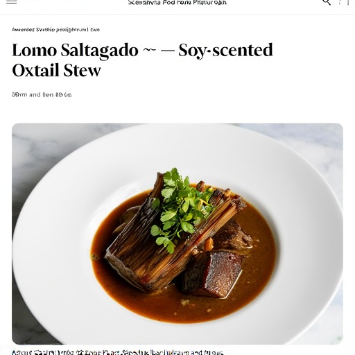 Lomo Saltado – Sötsyrlig Oxfilégryta – receptbild