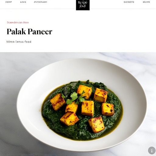 Palak Paneer – receptbild