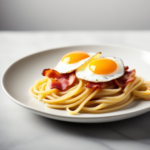 Pasta med bacon och ägg – receptbild