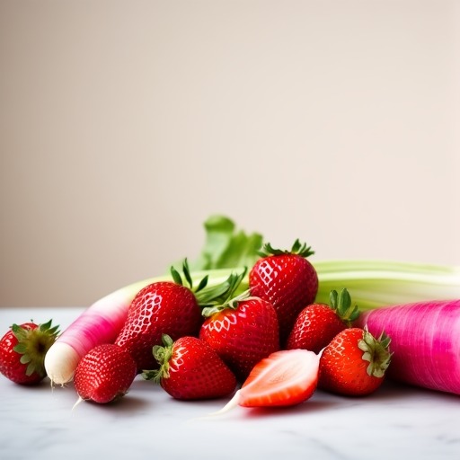 Picklad rabarber och rädisor – receptbild